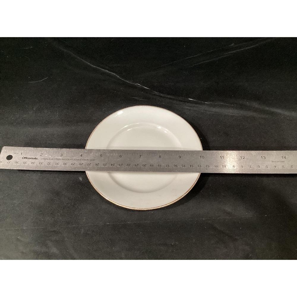 Assorted Striped Rimmed Bread Plates Set of 4